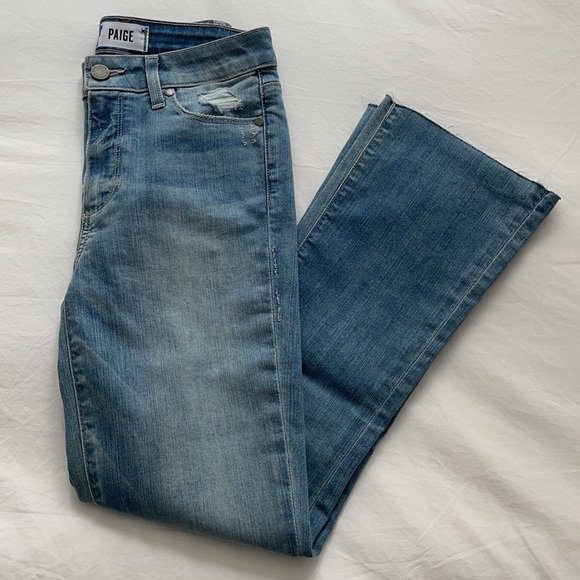 NWOT PAIGE Colette Crop Flare Jeans- 26 - Picture 5 of 7